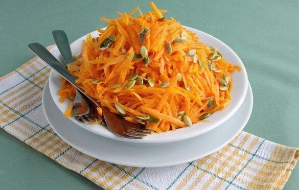 Autumn salad is based on pumpkin seeds from prostatitis